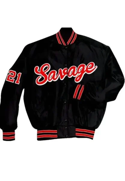 Savage Black Varsity Jacket
