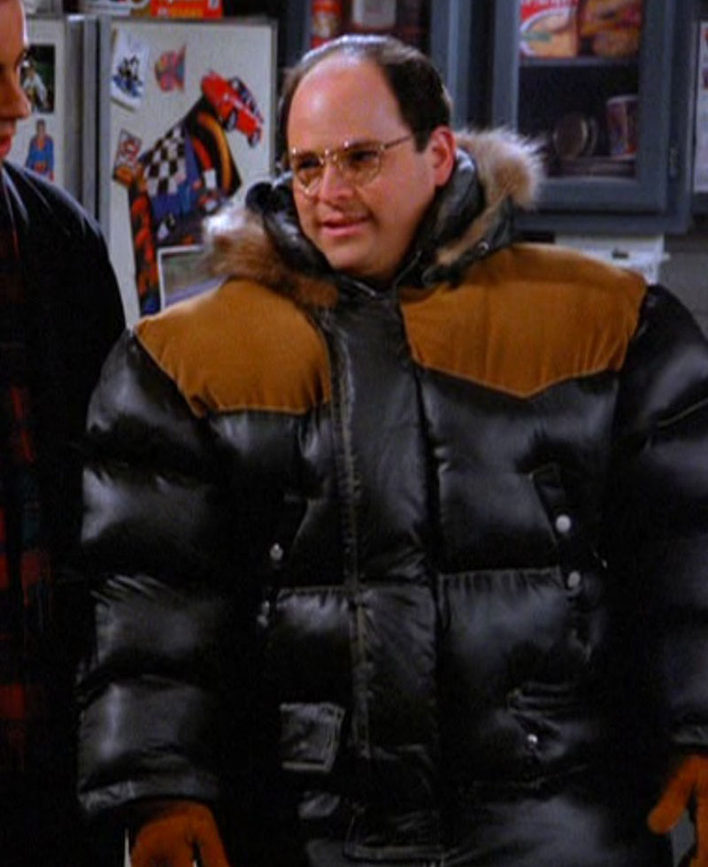 Seinfeld Jason Alexander Black Puffer Jacket
