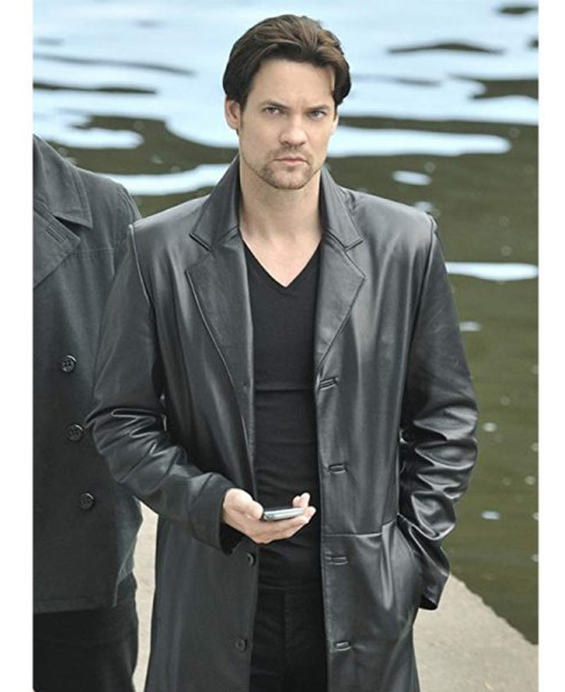 Shane West Nikita Black Leather Coat