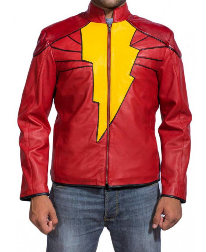 Injustice Gods Among Us Shazam Leather Jacket