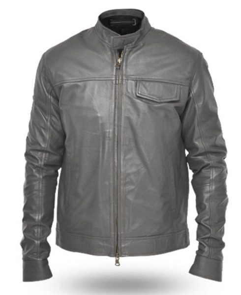 Transformers 3 Movie Shia Labeouf Grey Leather Jacket
