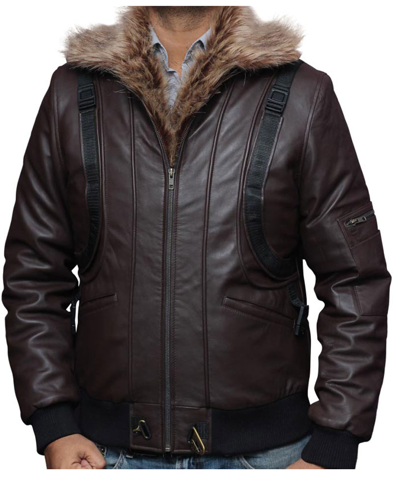 Spiderman Homecoming Vulture Leather Jacket