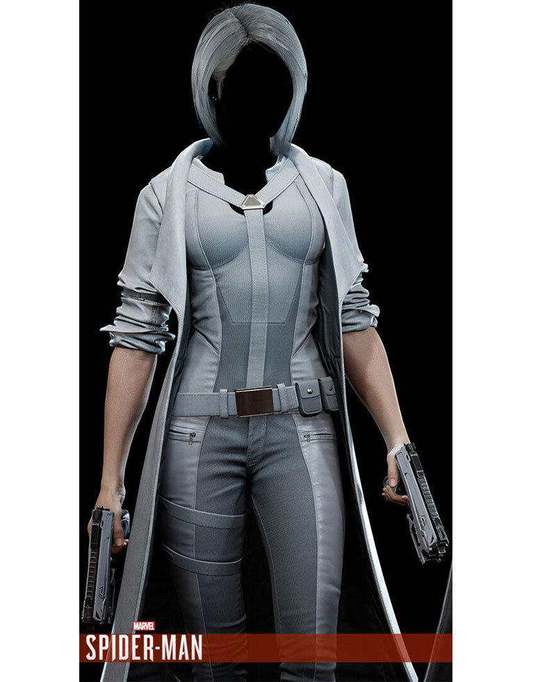 Spider-Man PS4 Silver Sable Cotton Coat