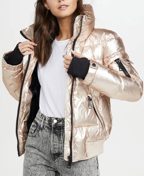 Spinning Out Amanda Zhou High Neck Collar Jacket