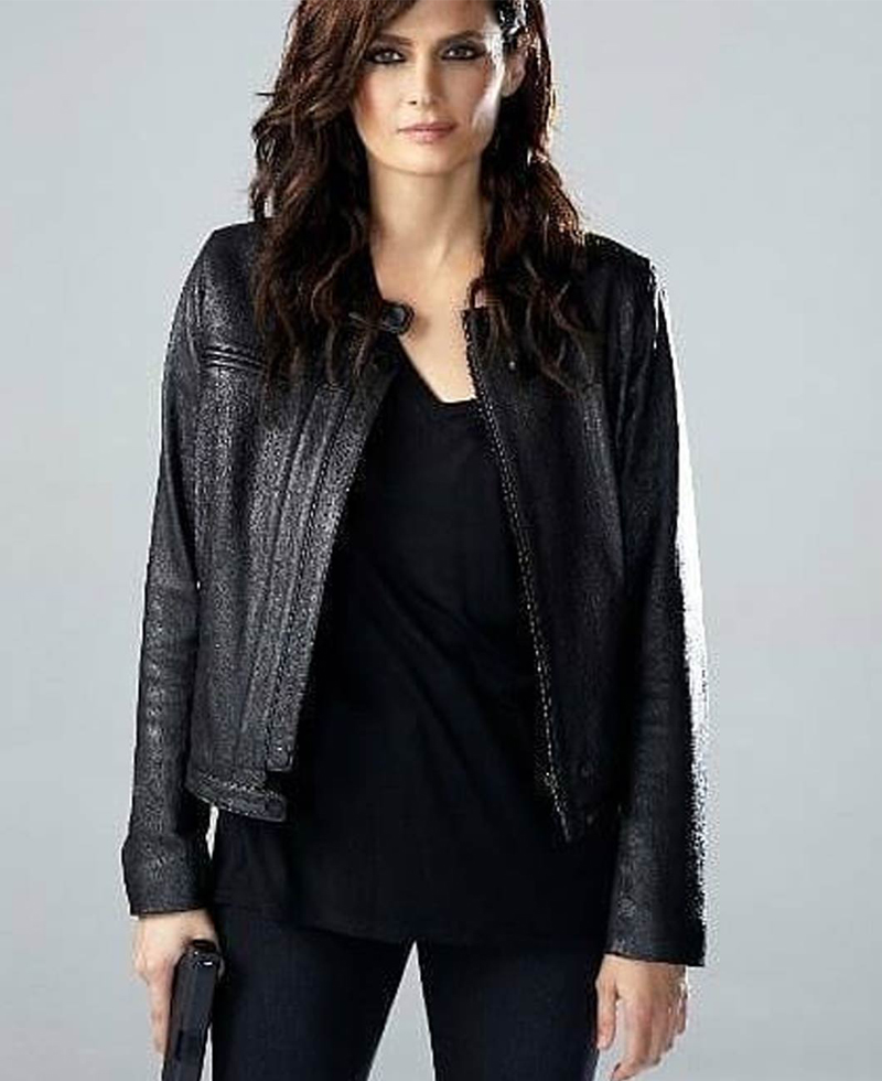 Stana Katic Absentia S03 Leather Jacket