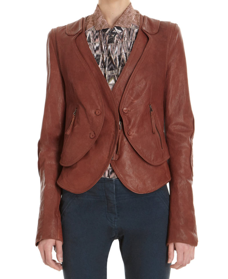 Castle Season 6 Kate’s Brown Leather Jacket