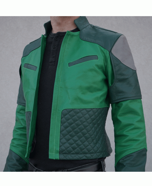 Star Wars Kazuda Xiono Green Leather Jacket