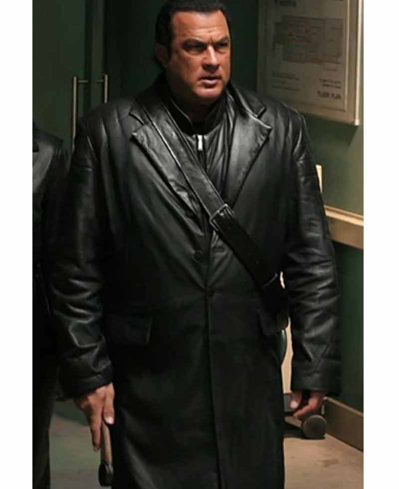 Against The Dark Steven Seagal Leather Coat