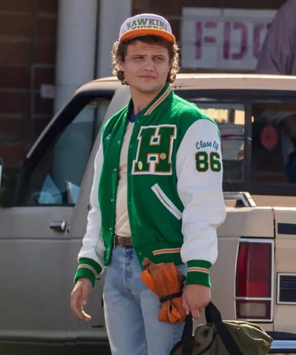 Stranger Things S04 Eddie Munson Green Jacket