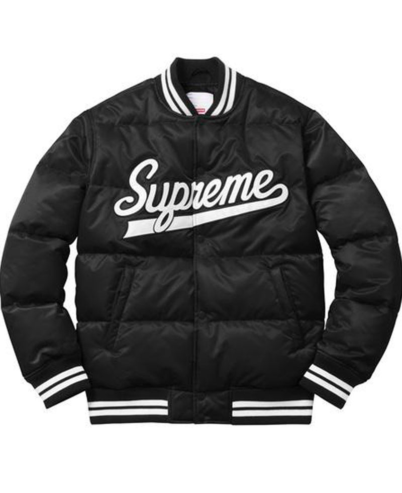 Men's Varsity Puffy Satin Jacket