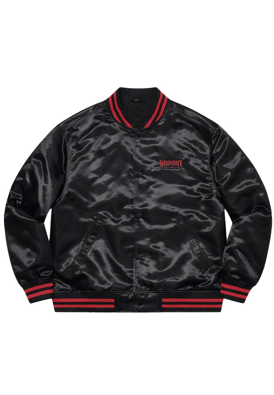 Supreme Thrasher Black Bomber Jacket