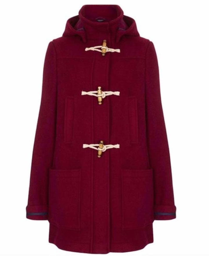 Taylor Swift Burgundy Duffle Coat
