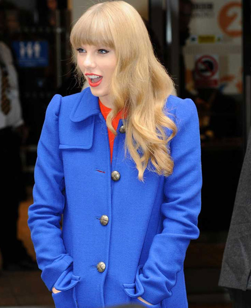 Taylor Swift Street Wear Blue Coat