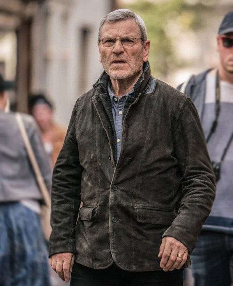 Tcheky Karyo Baptiste Black Suede Jacket