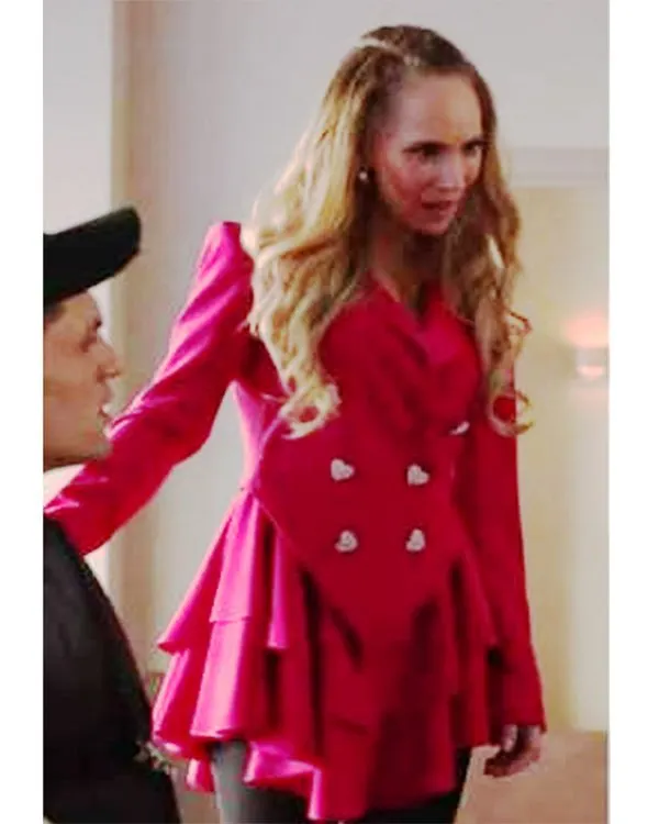 Ted Lasso Keeley’s Pink Heart Button Blazer