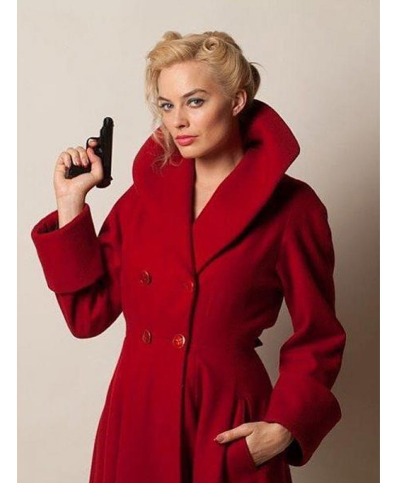 Terminal Margot Robbie Red Coat