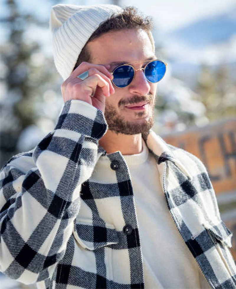 Terrible Jungle Vincent Dedienne Black and White Checkered Jacket