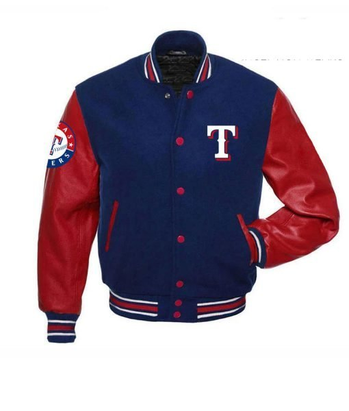 Texas Rangers Red and Blue Jacket