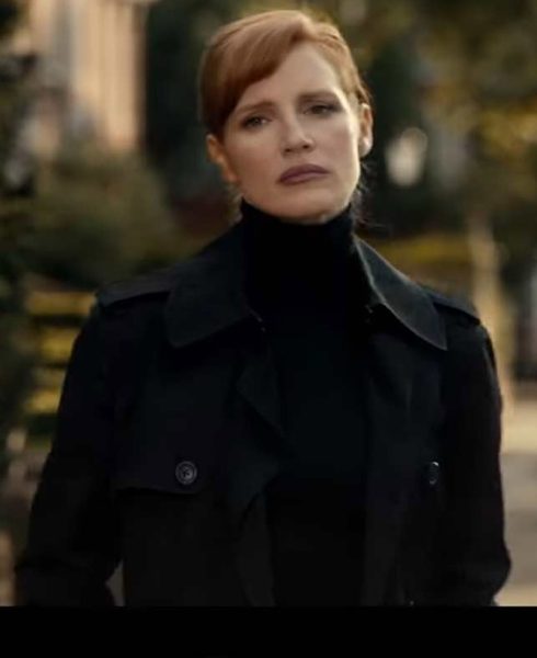 Jessica Chastain The 355 Black Coat