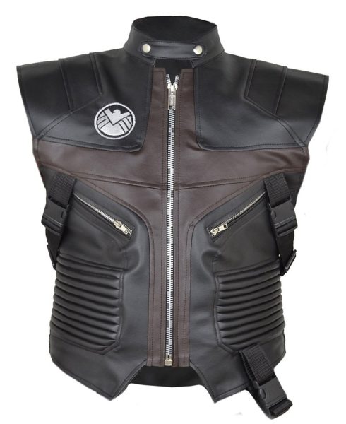Jeremy Renner The Avengers Hawkeye Leather Vest