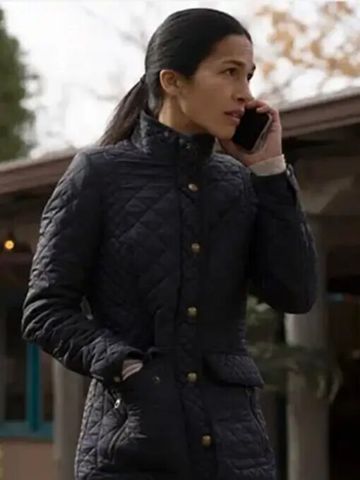 The Cleaning Lady 2022 Elodie Yung Puffer Jacket