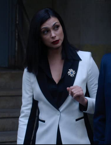 The Endgame 2022 Morena Baccarin White And Black Blazer