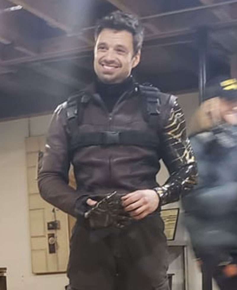 The Falcon and The Winter Soldier Sebastian Stan Brown Jacket