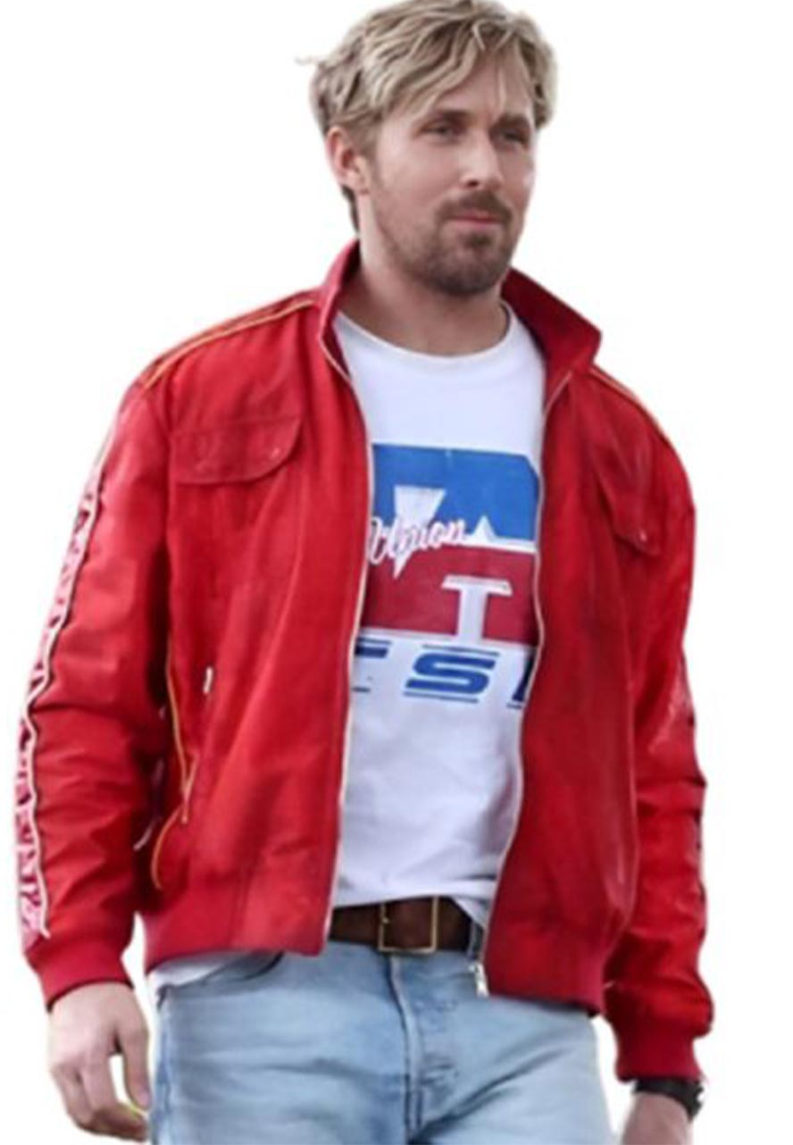 the fall guy ryan gosling red jacket