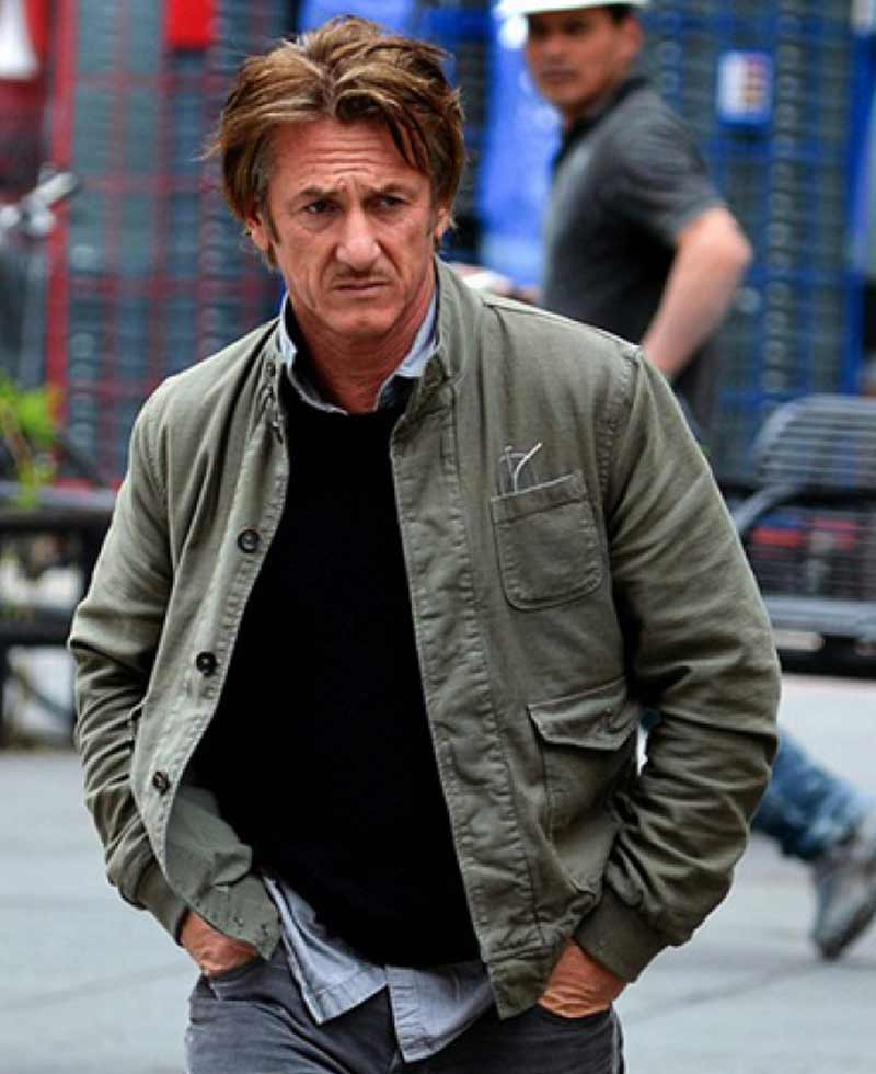 The Gunman Sean Penn Green Jacket