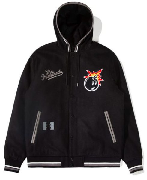 The Hundreds Black Wool Hoodie