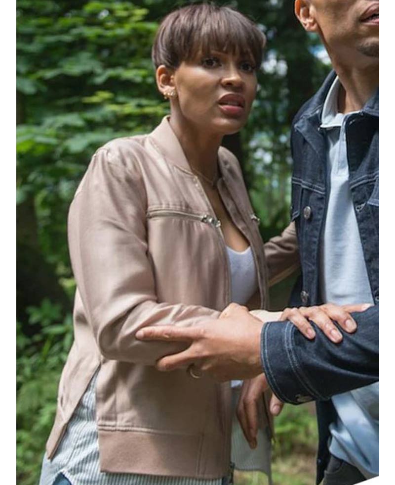 The Intruder Meagan Good Satin Jacket