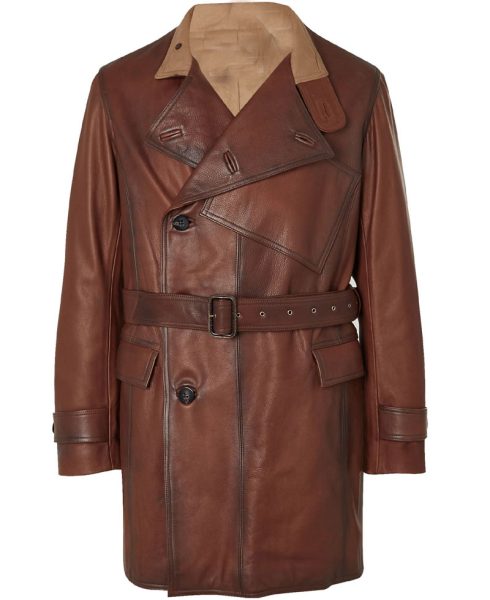 The King's Man Ralph Fiennes Leather Coat