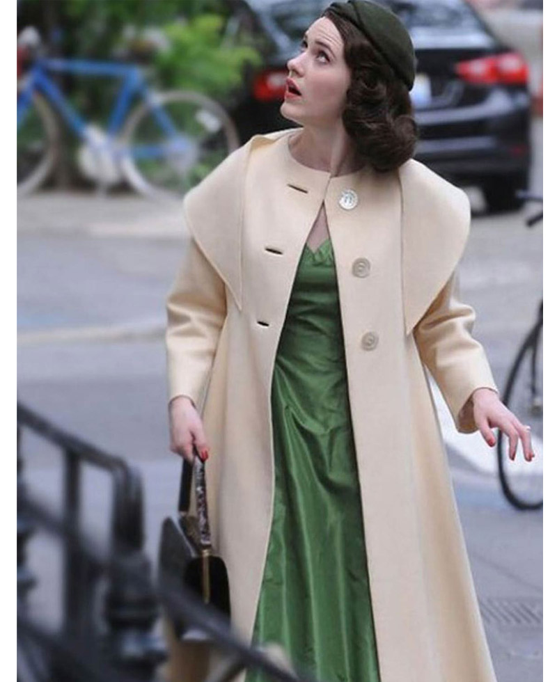 The Marvelous Mrs. Maisel Cream Wool Coat