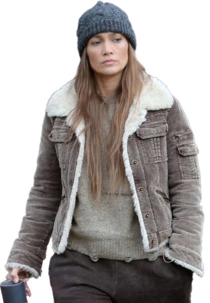 The Mother Jennifer Lopez Brown Jacket