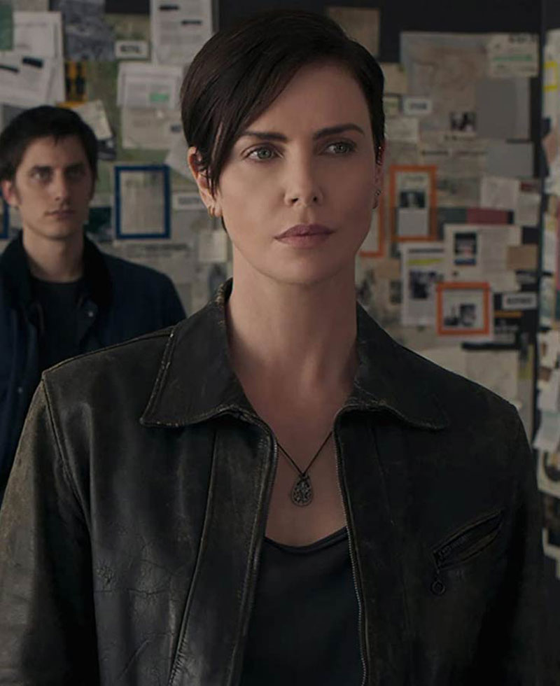 Charlize Theron The Old Guard Leather Jacket