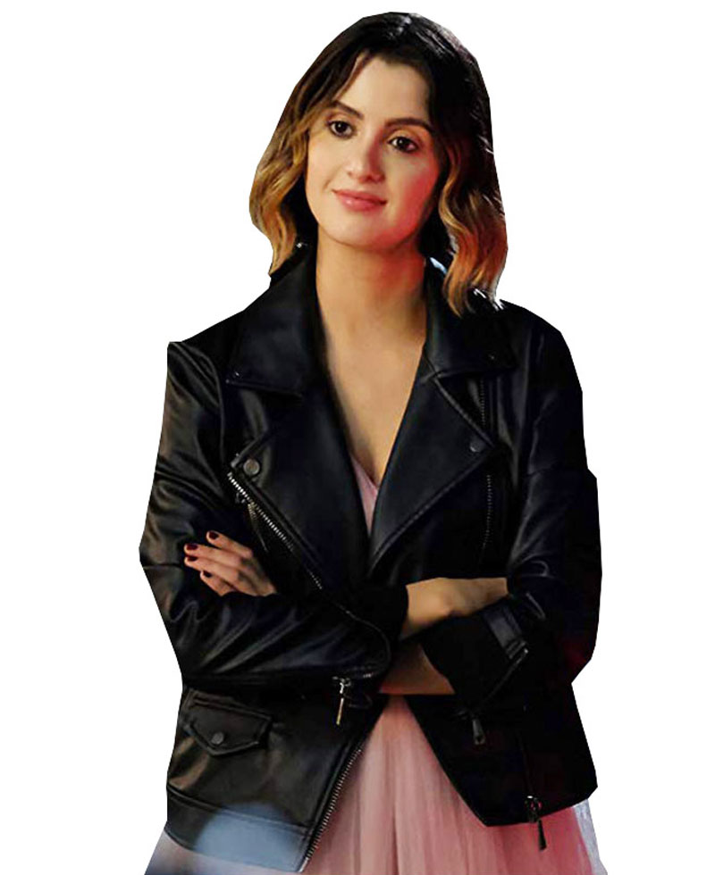 The Perfect Date Laura Marano Black Leather Jacket