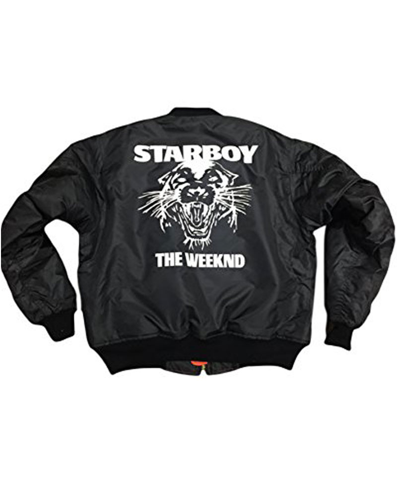 XO The Weeknd Starboy Panther Black Jacket