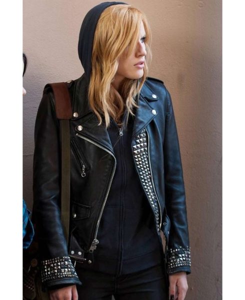 Amityville Bella Thorne Black Leather Jacket