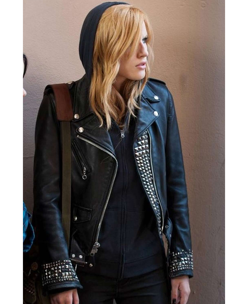 Amityville Bella Thorne Black Leather Jacket