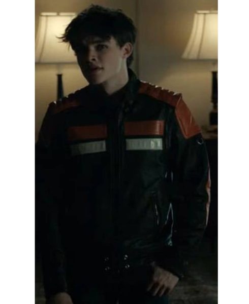 Curran Walters Titans S02 Cafe Racer Leather Jacket