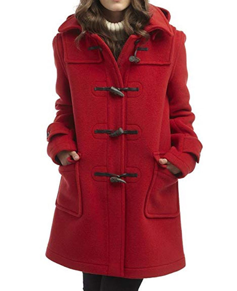 To All The Boys Lana Condor Red Duffle Coat