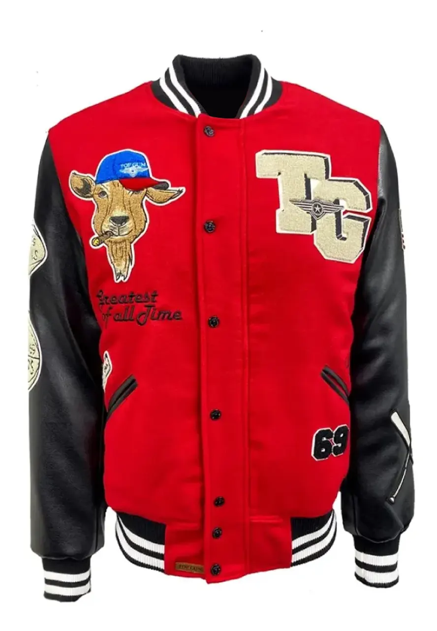 Top Gun Men Goat Red Jacket