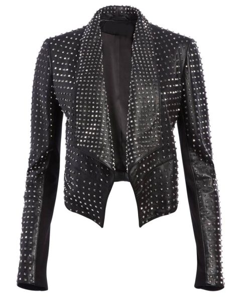 Kyle Richards The Real Housewives of Beverly Hills Studded Leather Jacket