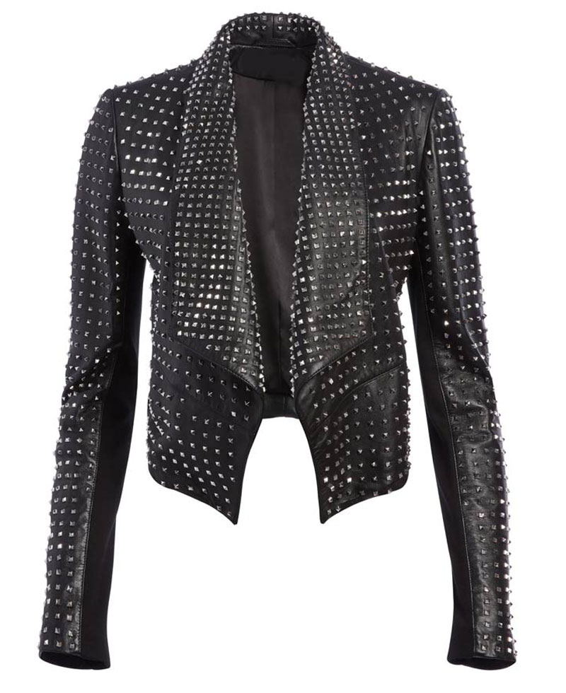 Kyle Richards The Real Housewives of Beverly Hills Studded Leather Jacket