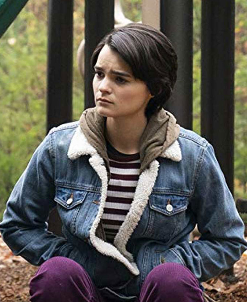 Trinkets Brianna Hildebrand Blue Jacket