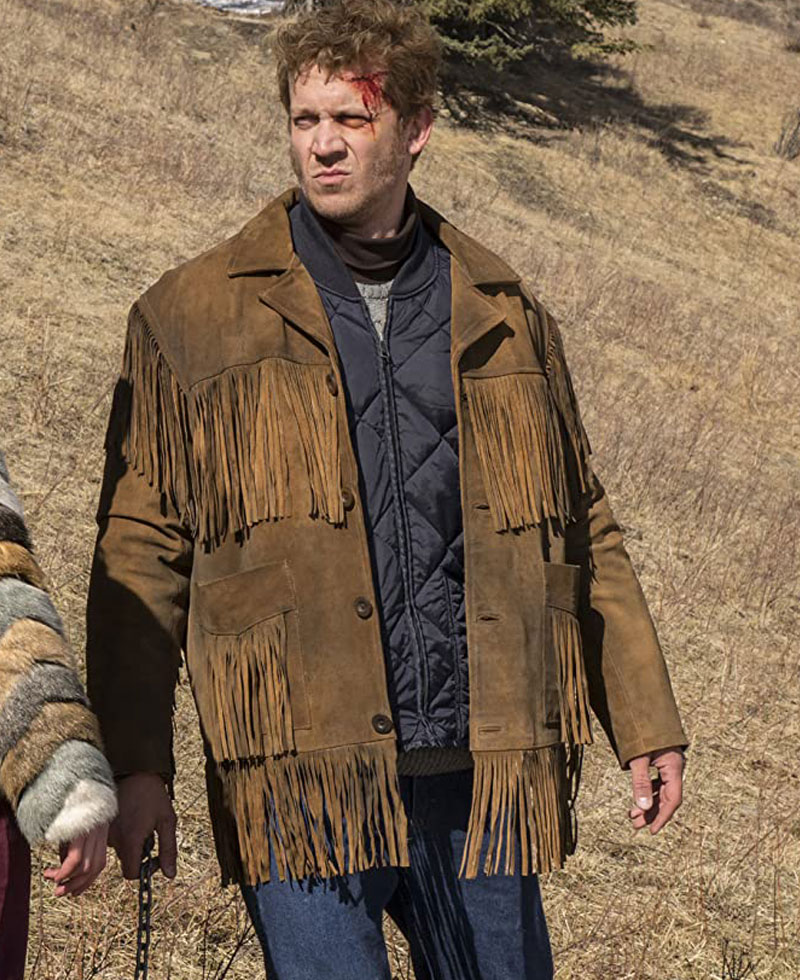 Fargo Russell Harvard Brown Fringe Jacket