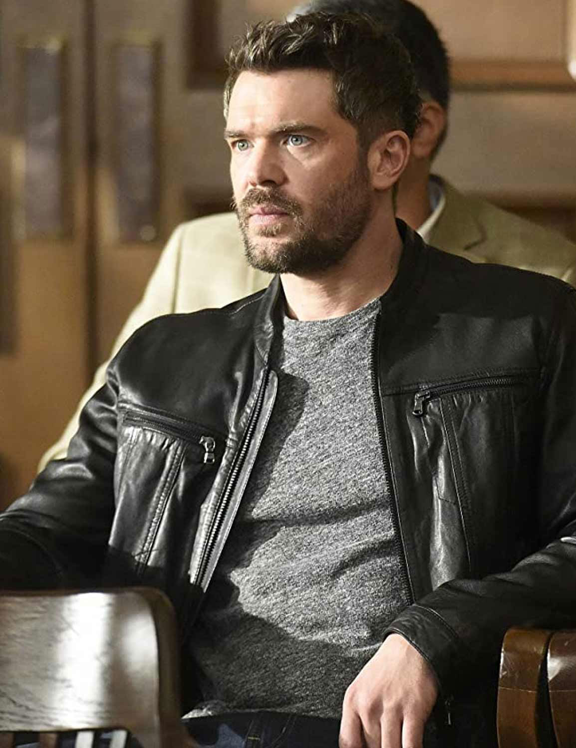 Charlie Weber How To Get Away with Murder Leather Jacket
