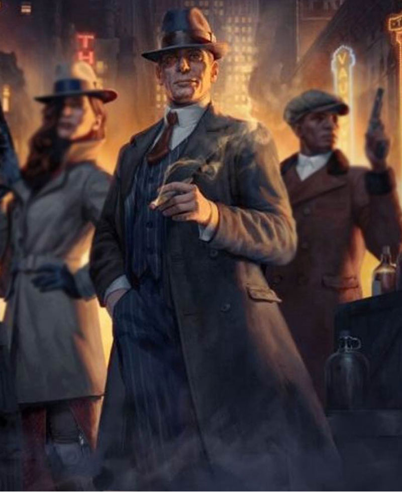 Al Capone Empire of Sin Double Breasted Coat