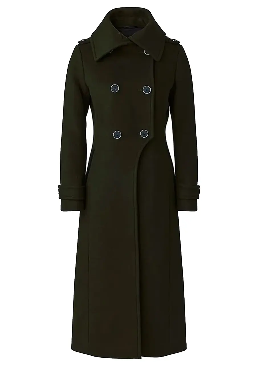 Women’s Double Face Elodie Military Green Coat