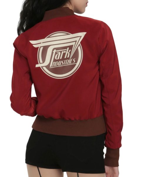Women's Stark Industries Bomber Satin Jacket